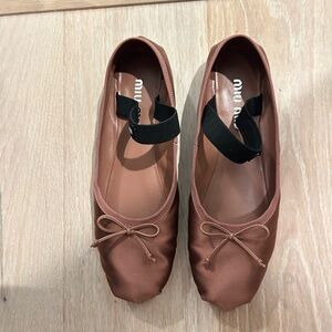 Miu Miu Satin ballet flats, Fall 2024